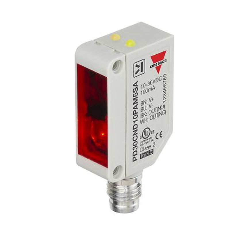 Carlo Gavazzi Diffuse Reflective Photoelectric Sensor, Rectangular Sensor