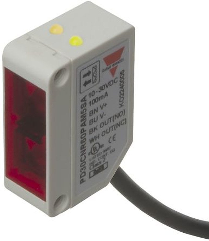 Carlo Gavazzi Polarised Retroreflective Photoelectric Sensor, Rectangular Sensor