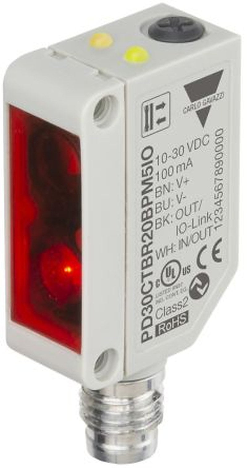 Carlo Gavazzi Diffuse Reflective Photoelectric Sensor, Rectangular Sensor