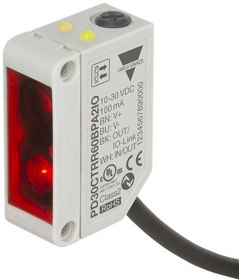 Carlo Gavazzi Polarised Retroreflective Photoelectric Sensor, Rectangular Sensor