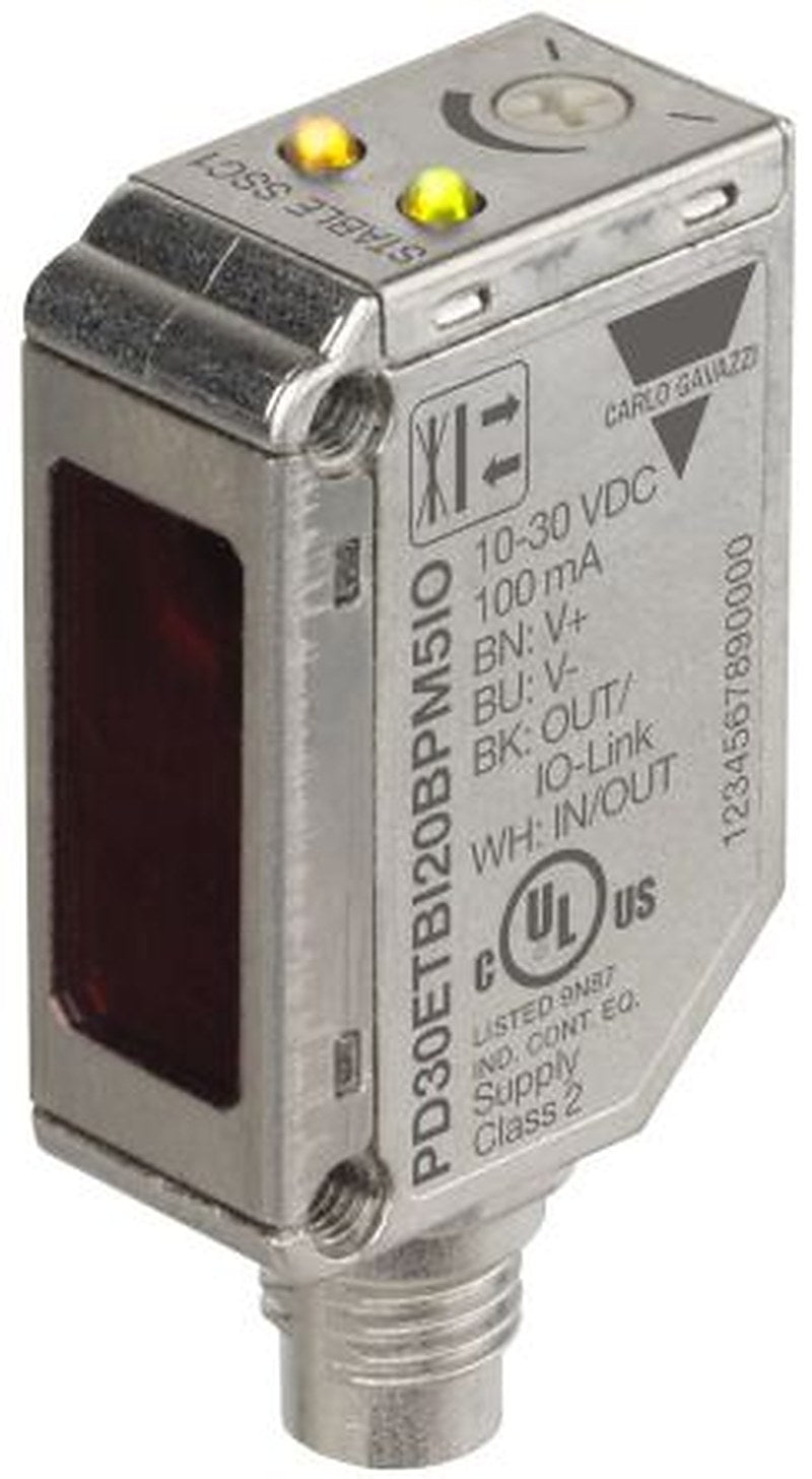 Carlo Gavazzi Diffuse Reflective Photoelectric Sensor, Rectangular Sensor