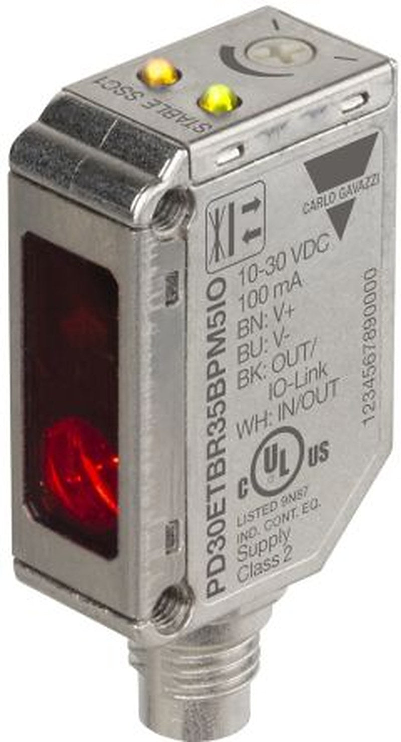 Carlo Gavazzi Diffuse Reflective Photoelectric Sensor, Rectangular Sensor