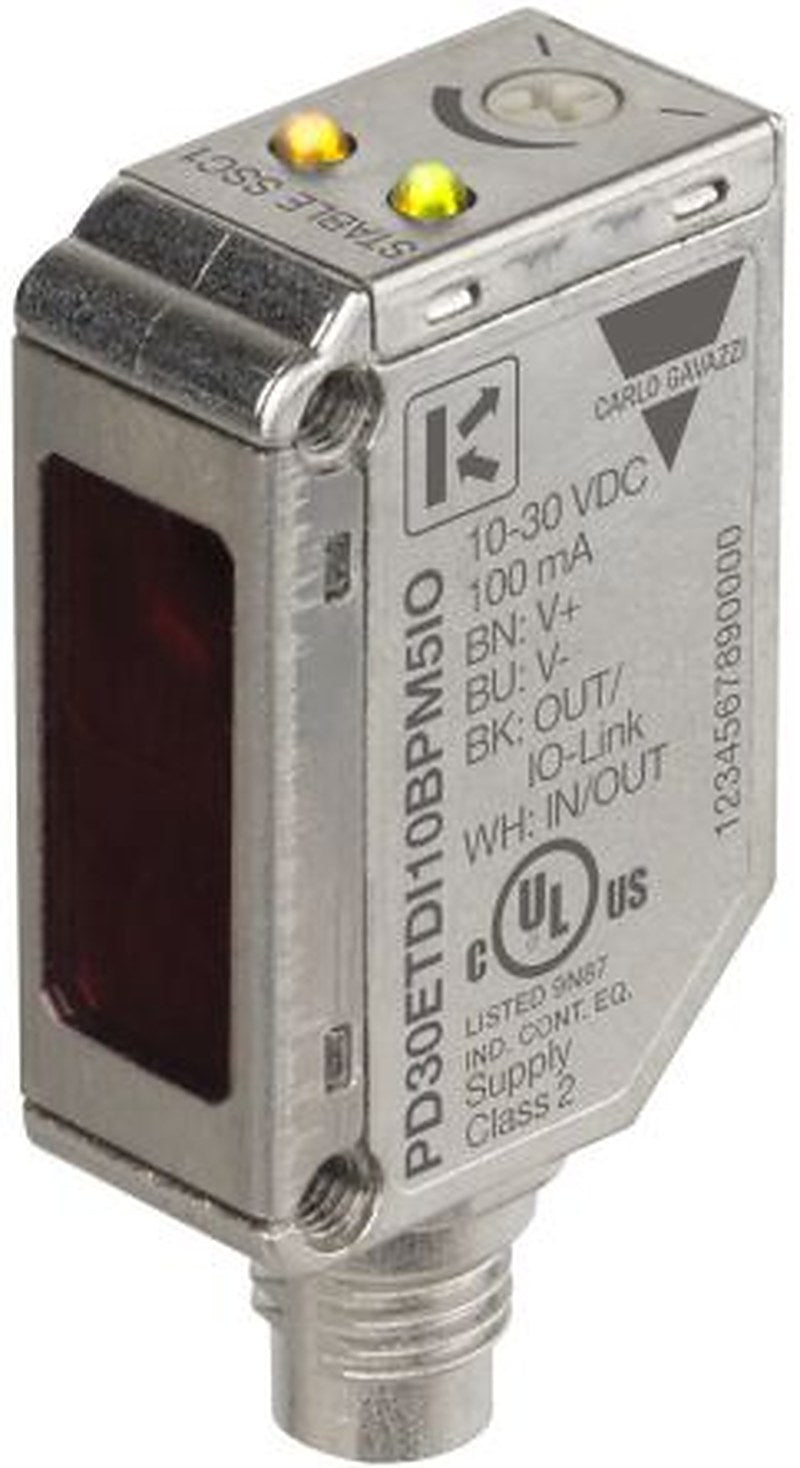 Carlo Gavazzi Diffuse Reflective Photoelectric Sensor, Rectangular Sensor