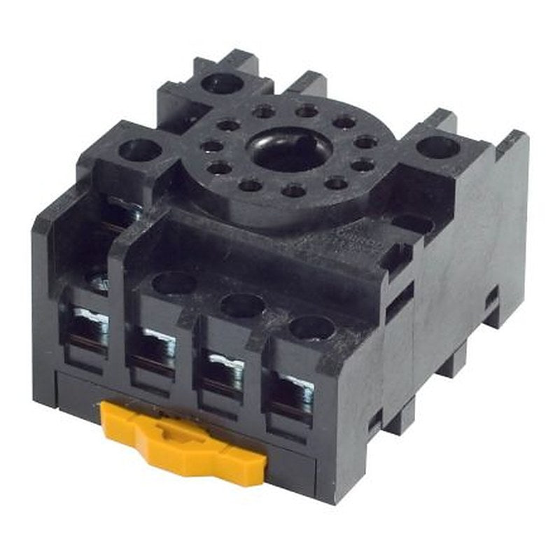 Omron MK 11 Way 250V ac DIN Rail Relay Socket, for use with MKS Series
