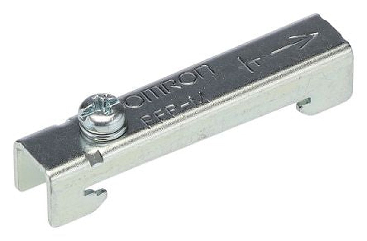 Omron PFP Series End Cover for Use with DIN Rail Mounting Track