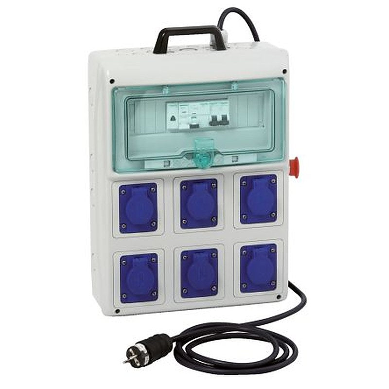 Schneider Electric, Mureva IP44 Light Grey Surface Mount 2P+PE Distribution Unit, 16A, 230V