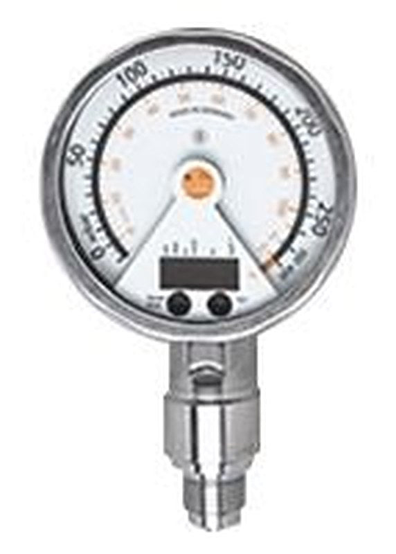 ifm electronic PG24 Series Pressure Sensor, PNP NO/NC, Analogue Output -12.5 mbar, Relative Reading 0.25 bar
