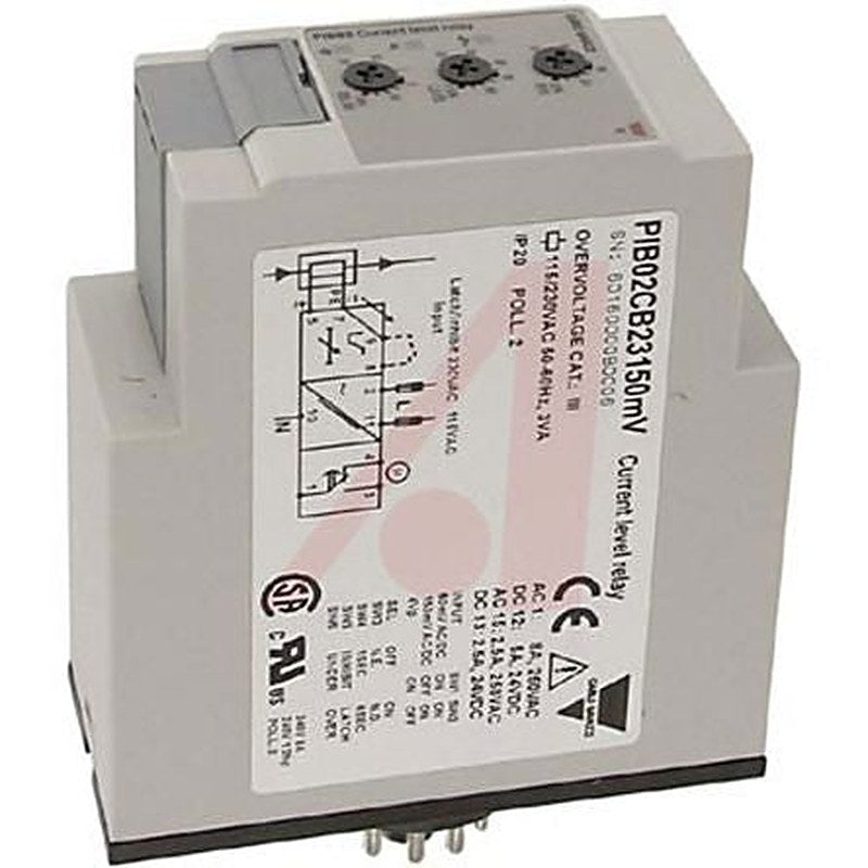 Carlo Gavazzi Monitoring Relay, 1 Phase, SPDT, DIN Rail, 48 V ac, 115V ac, 230 V ac