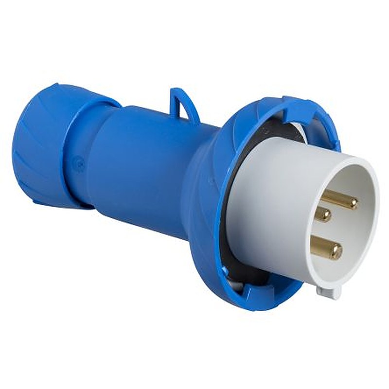 Schneider Electric, Mureva IP67 Grey Cable Mount 2P+PE Straight Closure Plug, 16A, 200V, 250 V Phase Inverter