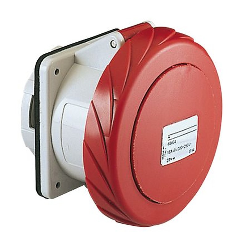 Schneider Electric, Mureva IP67 Grey Socket, Panel Mount, 3P+N+PE, Rated At 16A, 415V