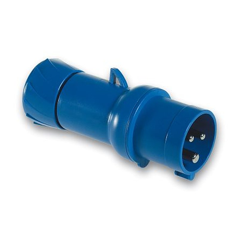 Schneider Electric, Mureva IP44 Blue Cable Mount 2P+PE Straight Industrial Power Connector, 16A, 230V