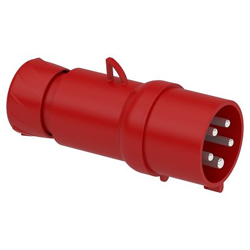 Schneider Electric, Mureva IP44 Red Cable Mount 3P+N+PE Straight Industrial Power Connector, 32A, 415V