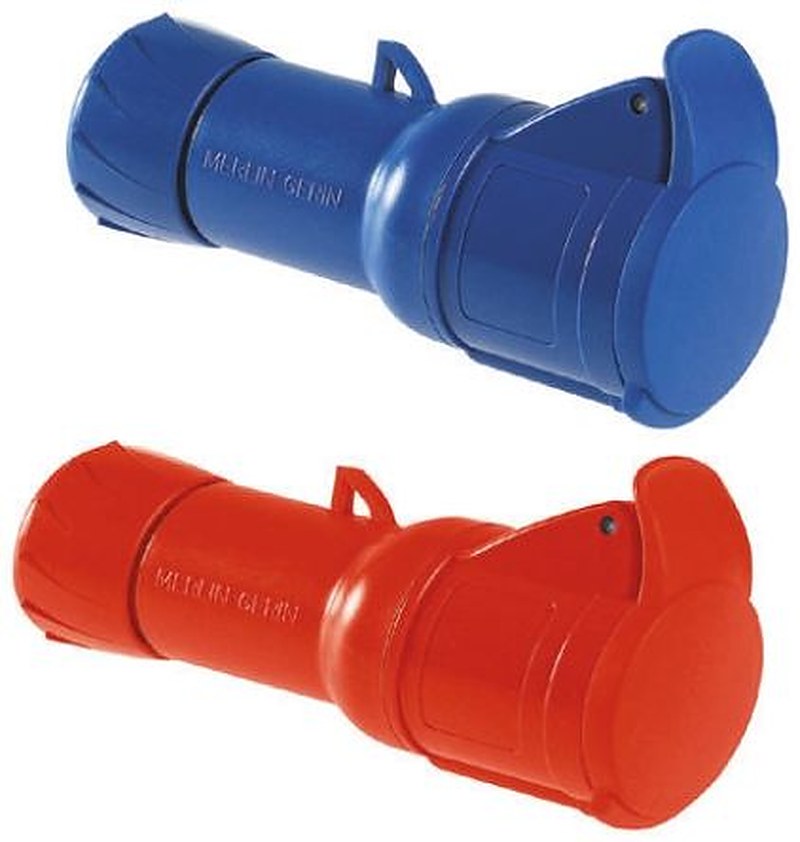 Schneider Electric, Mureva IP44 Red Industrial Power Connector, Cable Mount, 3P+PE, Rated At 16A, 415V