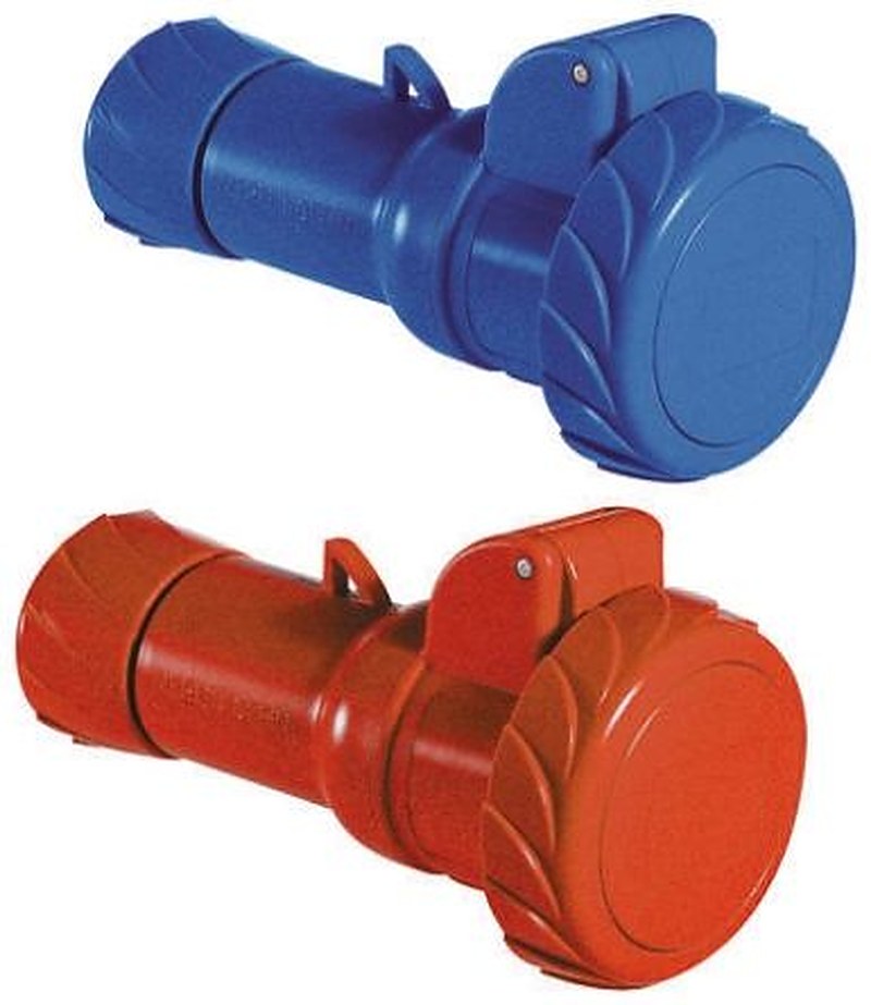 Schneider Electric, Mureva IP67 Red Industrial Power Connector, Cable Mount, 3P+PE, Rated At 16A, 415V