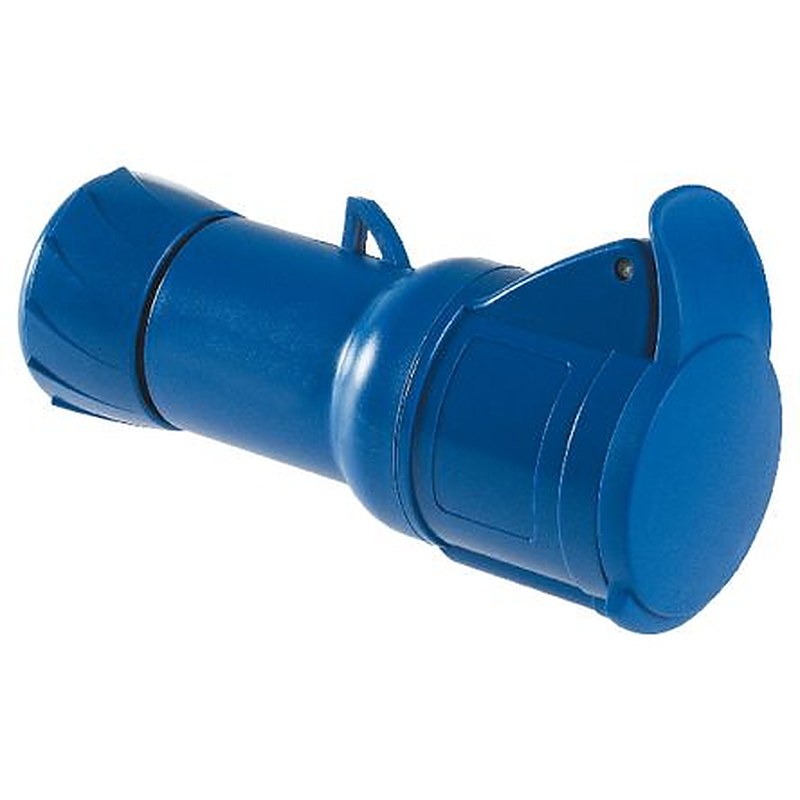 Schneider Electric, Mureva IP44 Blue Industrial Power Connector, Cable Mount, 2P+PE, Rated At 32A, 230V