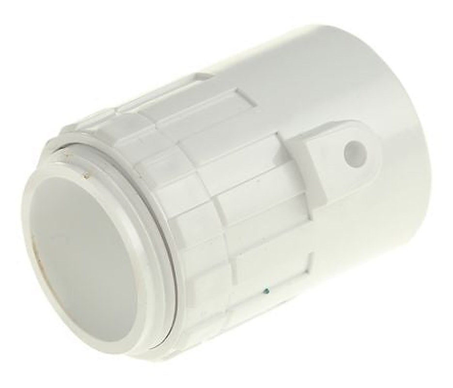 Schneider Electric Conduit, Conduit Fitting, 25 mm Nominal Size, Polyvinyl Chloride (Unplasticised), White