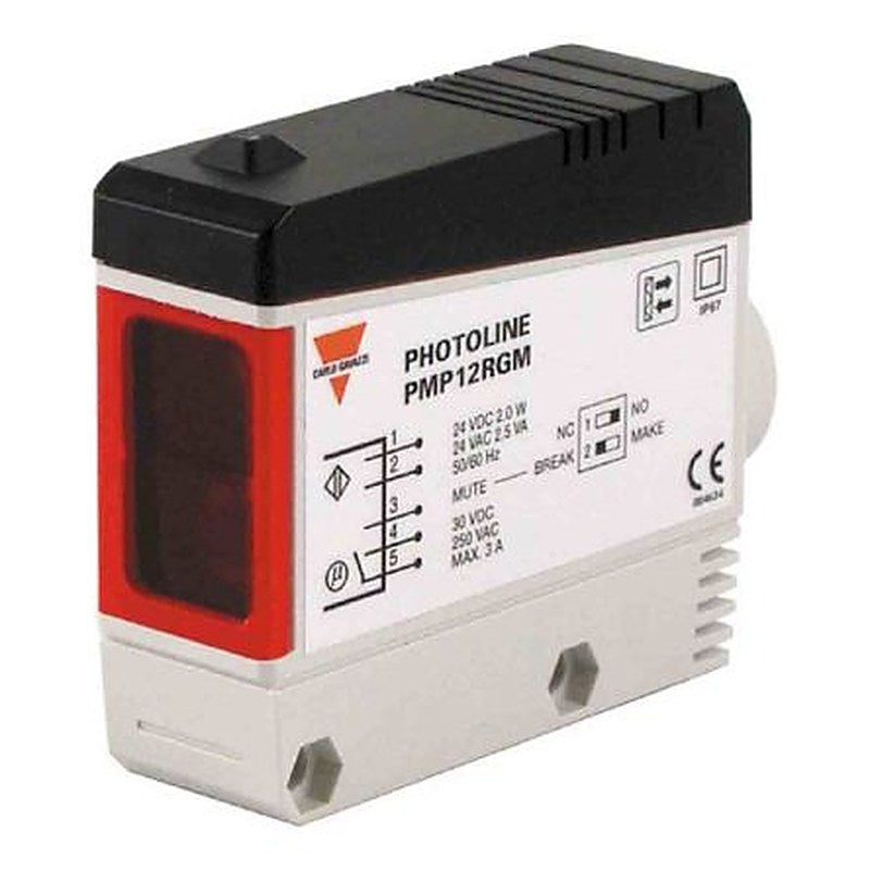 Carlo Gavazzi Retroreflective Photoelectric Sensor, Block Sensor
