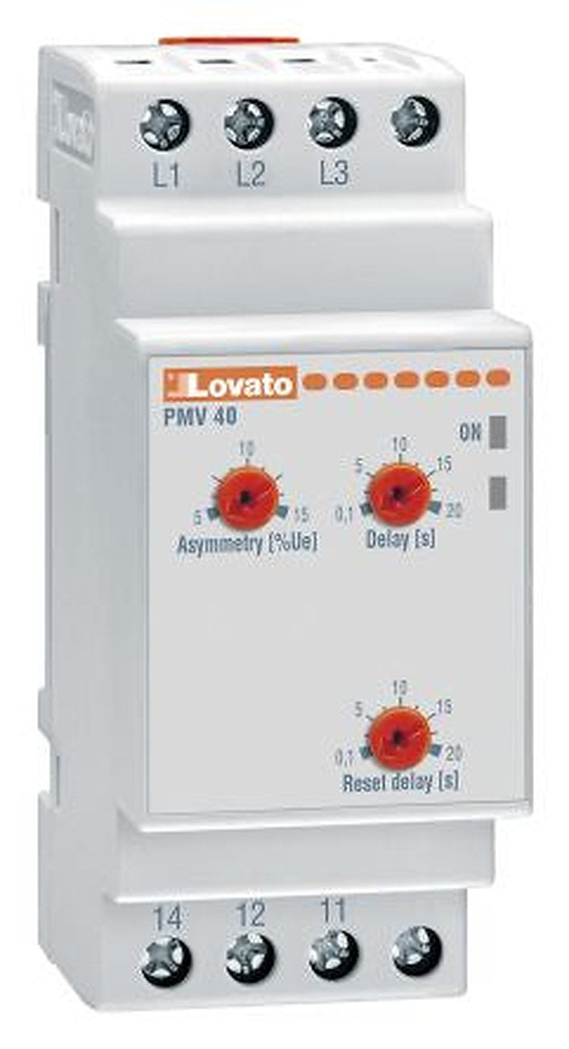 Lovato Monitoring Relay, 3 Phase, SPDT, DIN Rail, 380V ac, 575 V ac