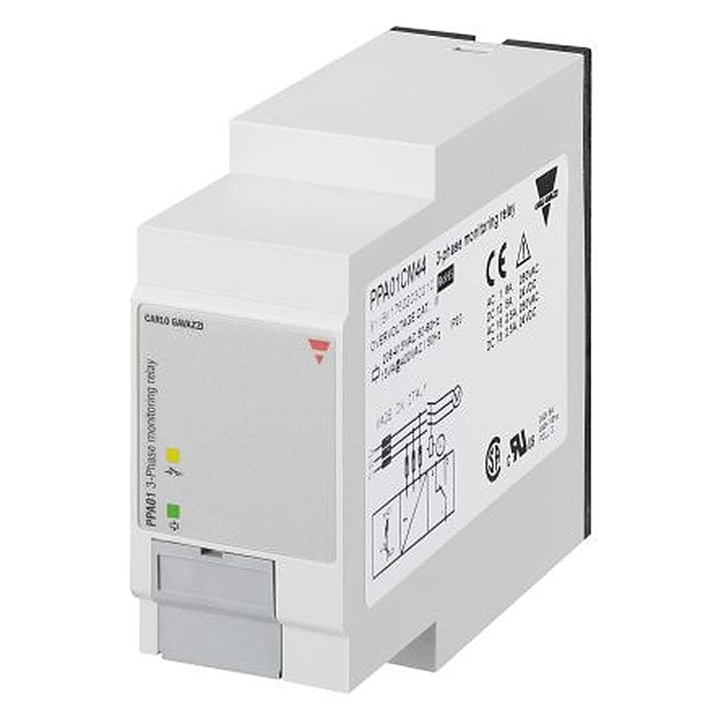 Carlo Gavazzi Monitoring Relay, 3 Phase, 177 to 760 VAC Monitor Range, SPDT, DIN Rail, 208V ac, 690 V ac