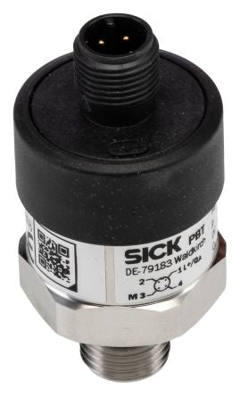 SICK PBT Series Pressure Sensor, 2-Wire Output 0 bar 250 bar, Gauge Reading