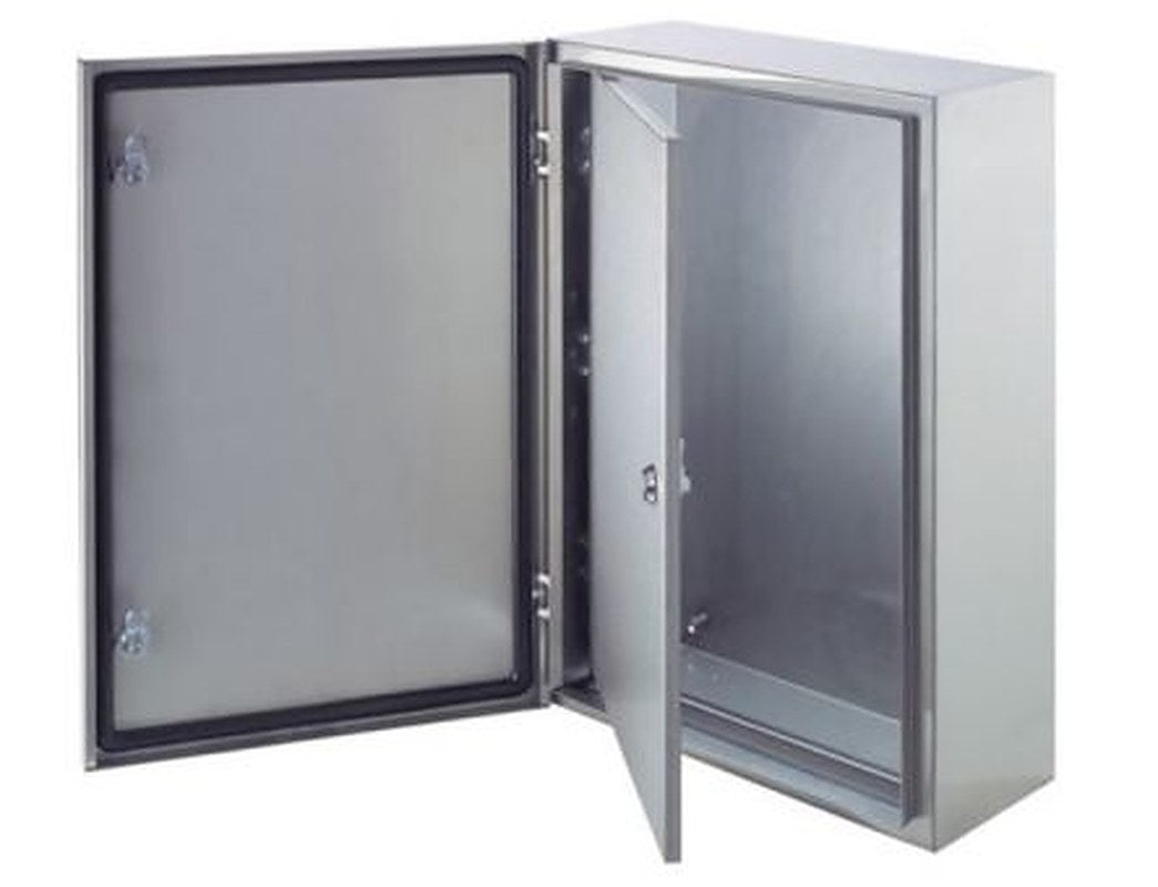 ABB SR/SRN Series Steel Black RAL 7035 Single Door, 400 mm H, 300mm W, 1 mm D, 1.2 mm L for Use with Enclosure