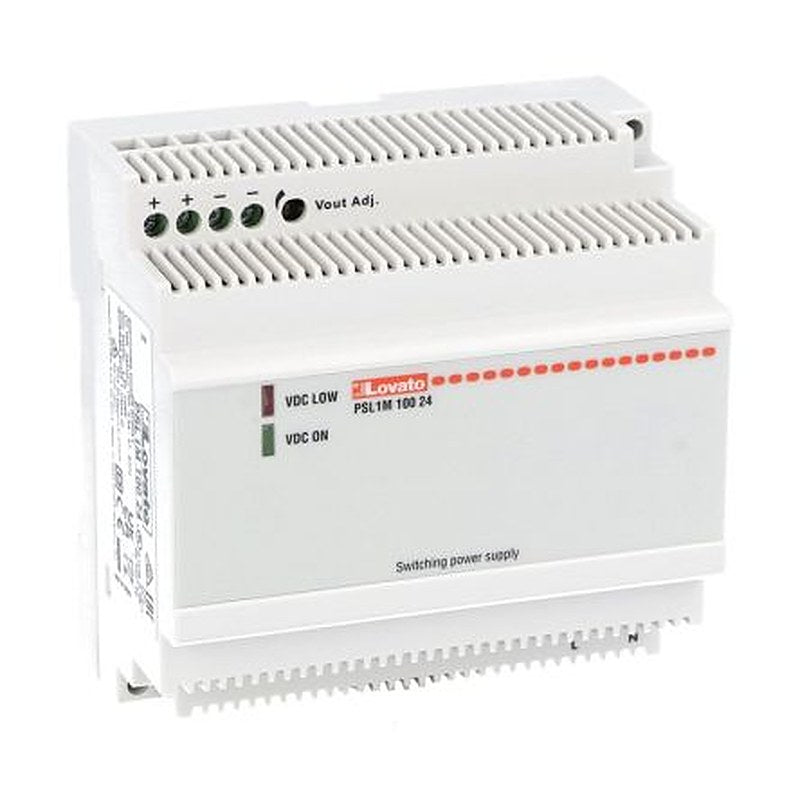 Lovato PSL Power Supply DIN Rail Power Supply 375V ac AC Input 24V dc, 4.2 A Output DC 100 W
