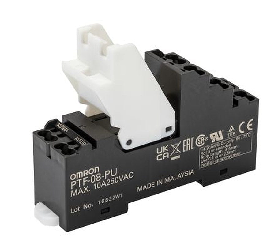 Omron PTF 250V Chassis Relay Socket, for use with 2 Pole PTF Series