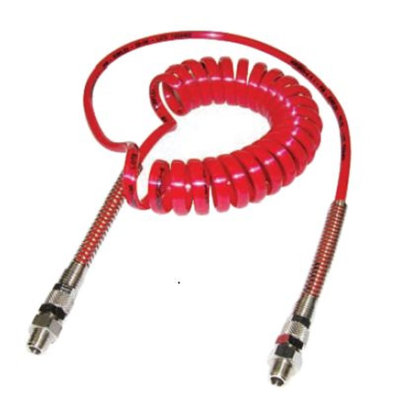 Norgren 2 m Red, Polyurethane Coil Tubing with Connector, 60 °C, 60 °C