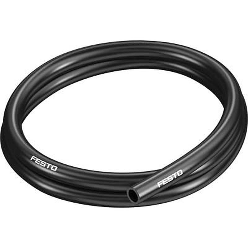 Festo Thermoplastic Elastomer, Flexible Tubing, 11 mm ID, 16 mm OD, Black