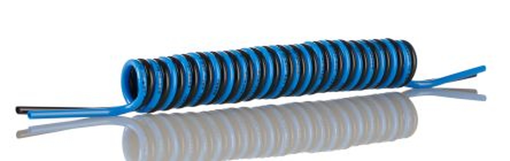 Festo, Polyurethane Blue, Black 0.5 m Recoil Hose, 60 °C