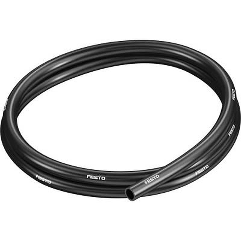 Festo Thermoplastic Elastomer, Flexible Tubing, 7 mm ID, 10 mm OD, Black