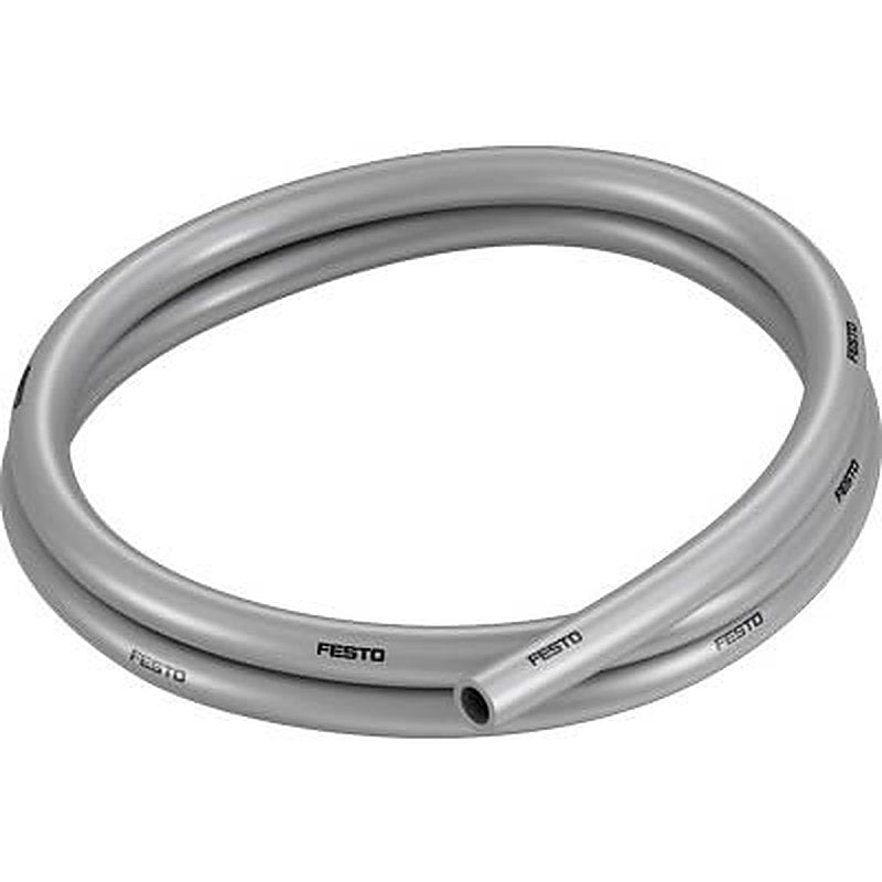 Festo Thermoplastic Elastomer, Flexible Tubing, 8 mm ID, 12 mm OD, Silver