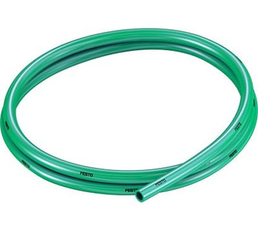 Festo Thermoplastic Elastomer, Hose Pipe, 5.7 mm ID, 8 mm OD, Green