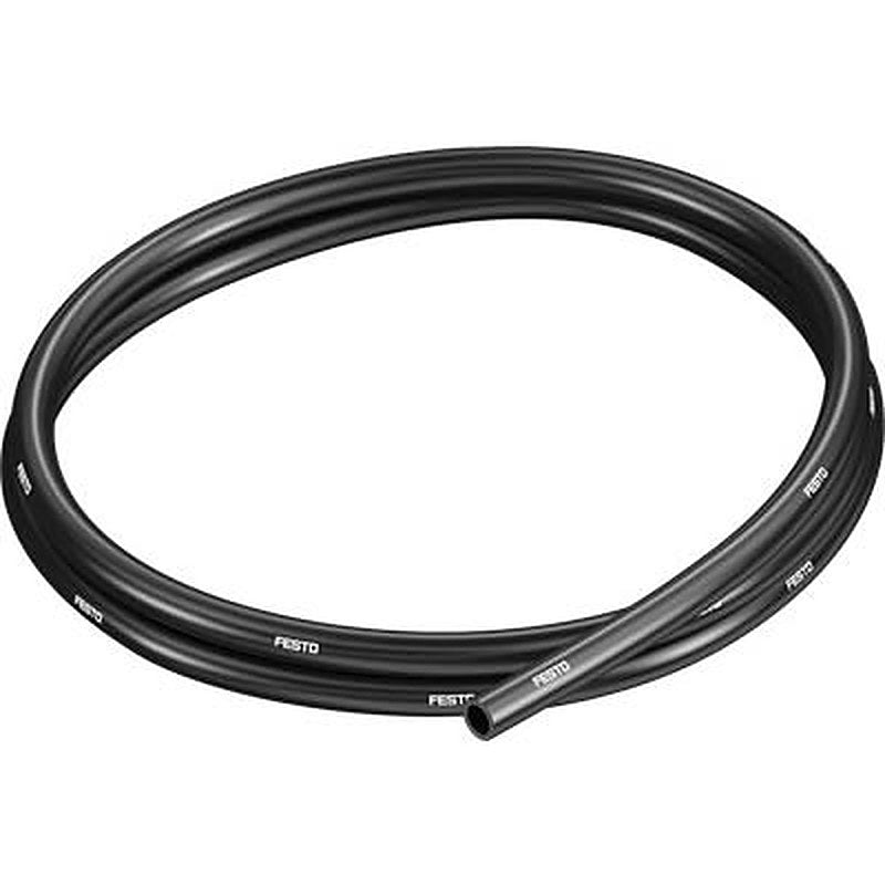Festo Thermoplastic Elastomer, Flexible Tubing, 5.7 mm ID, 8 mm OD, Black
