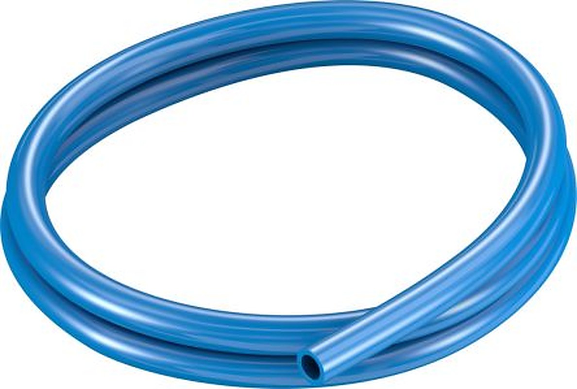 Festo Blue Thermoplastic Elastomer Round Plastic Tube x 12 mm OD x 8 mm ID