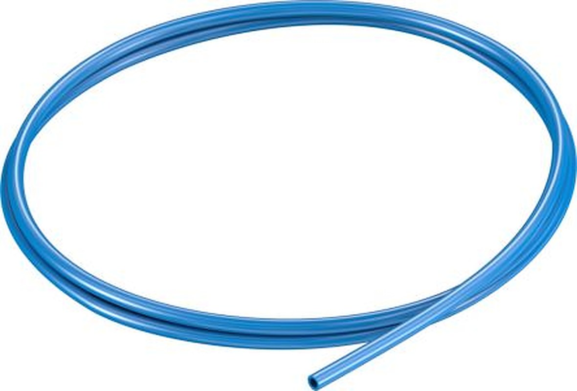 Festo Blue Thermoplastic Elastomer Round Plastic Tube x 4 mm OD x 2.6 mm ID x 1.4 mm