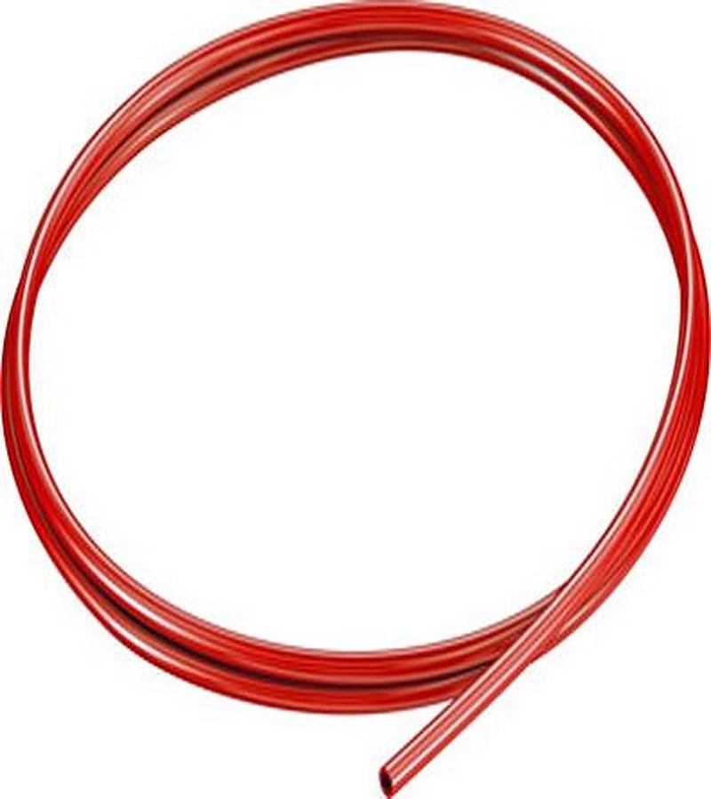 Festo Red Thermoplastic Elastomer Round Plastic Tube x 4 mm OD x 2.6 mm ID x 1.4 mm