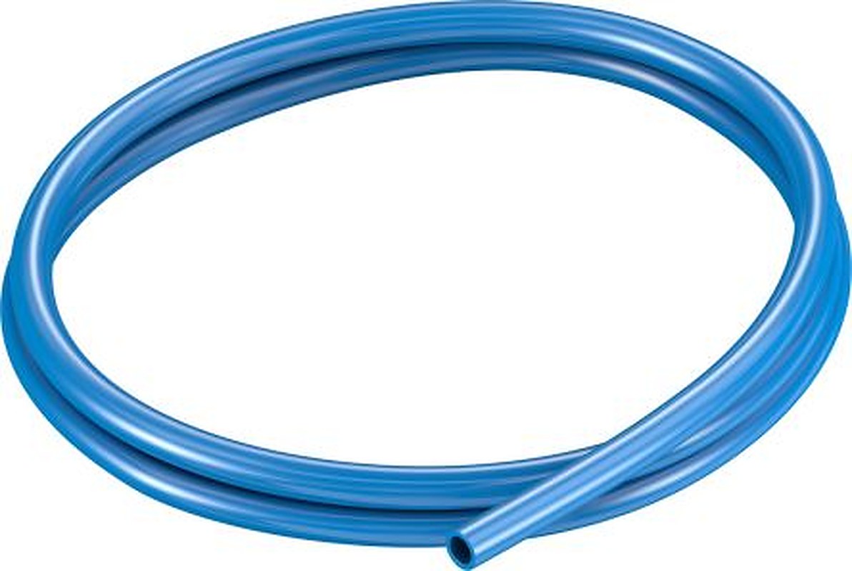 Festo Blue Thermoplastic Elastomer Round Plastic Tube x 8 mm OD x 5.7 mm ID