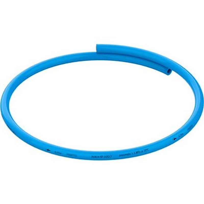 Festo Thermoplastic Elastomer, Hose Pipe, 8.6 mm ID, 14 mm OD, Blue