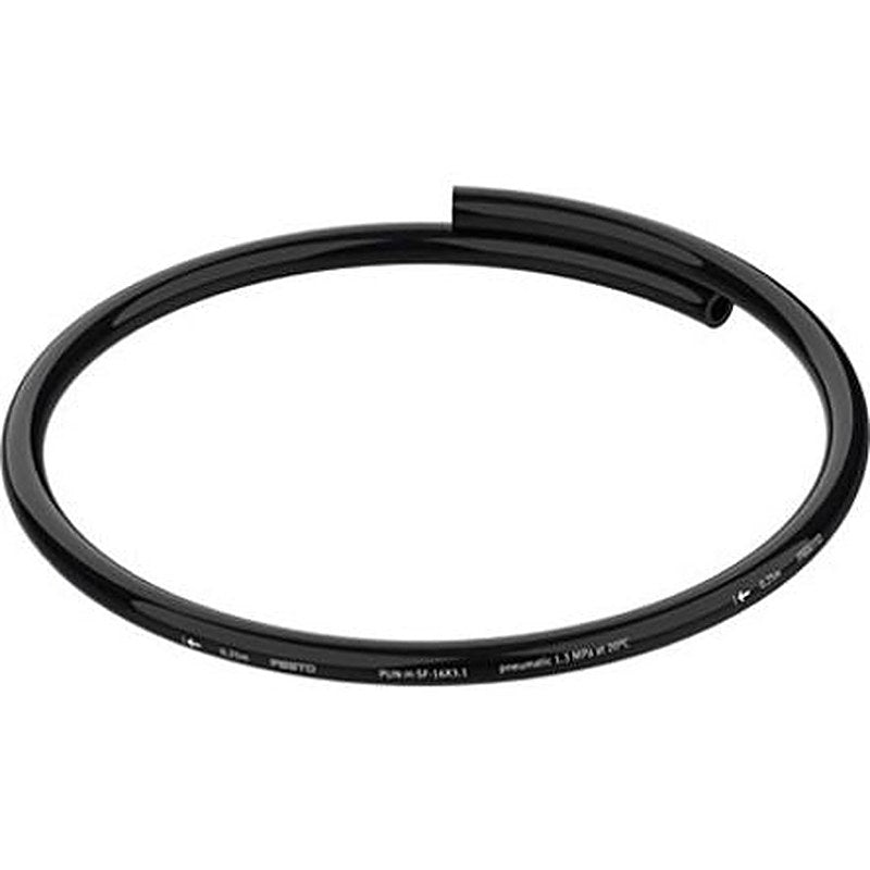 Festo Thermoplastic Elastomer, Hose Pipe, 9.85 mm ID, 16 mm OD, Black