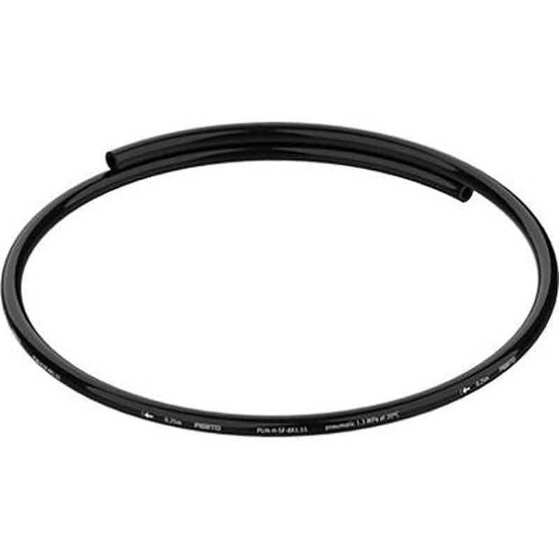 Festo Thermoplastic Elastomer, Hose Pipe, 4.9 mm ID, 8 mm OD, Black