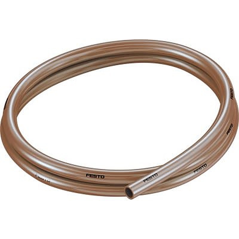 Festo Thermoplastic Elastomer, Flexible Tubing, 6 mm ID, 10 mm OD, Brown