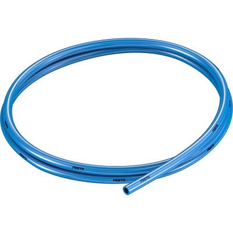 Festo Thermoplastic Elastomer, Flexible Tubing, 2 mm ID, 6 mm OD, Blue