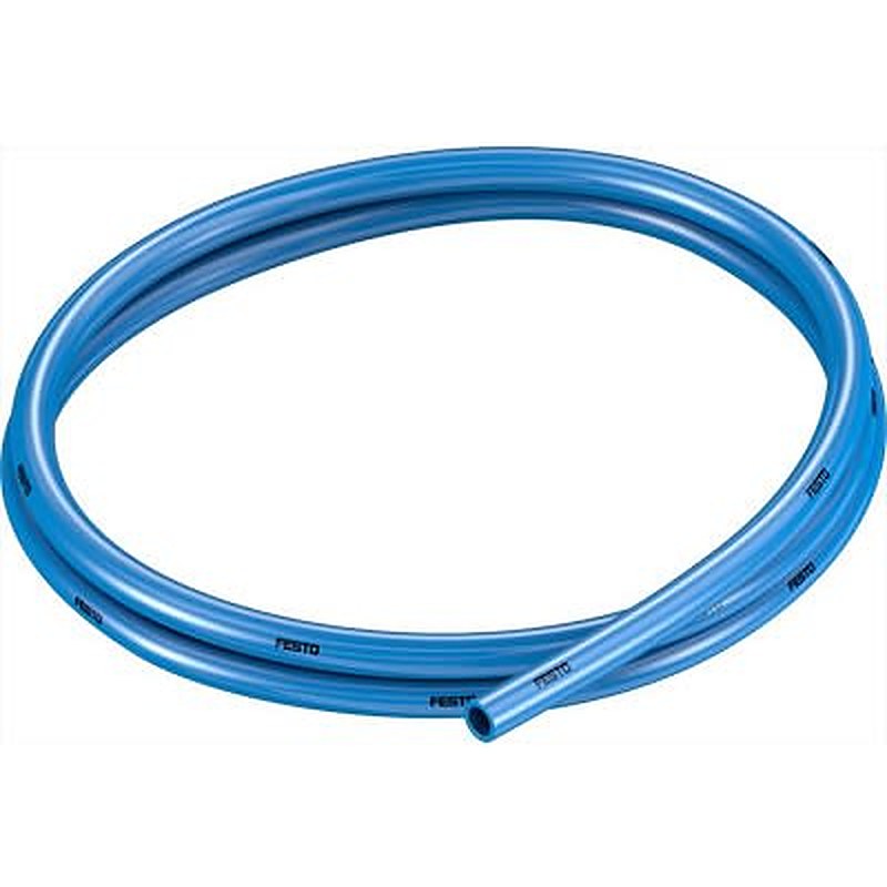 Festo Thermoplastic Elastomer, Flexible Tubing, 5.7 mm ID, 8 mm OD, Blue