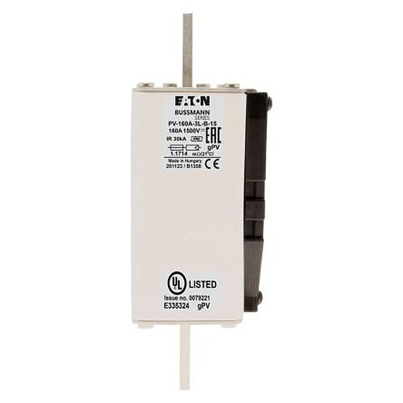 Eaton 160A Tag Fuse 2XL 1500V, 166 mm