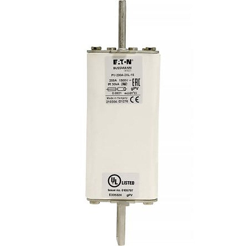 Eaton 200A Tag Fuse 2XL 1500V, 205 mm