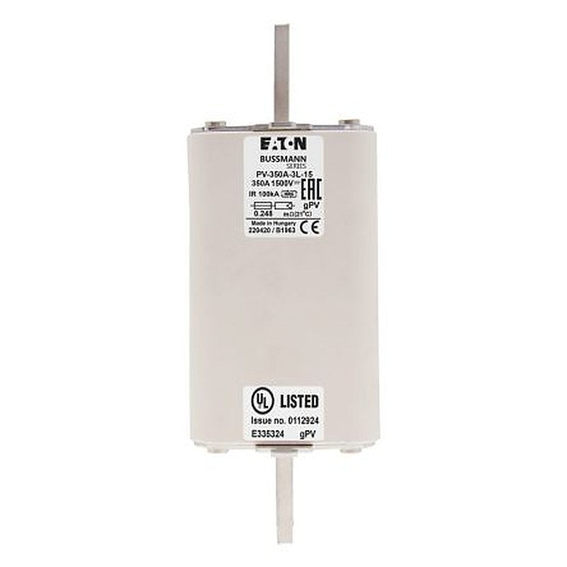 Eaton 350A Tag Fuse 75 mm x 91 mm x 205 mm 1500V, 205 mm