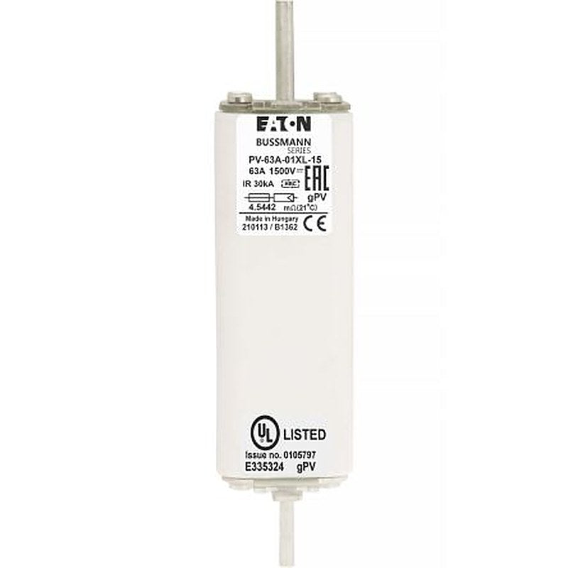 Eaton 63A Tag Fuse 01XL 1500V, 189 mm