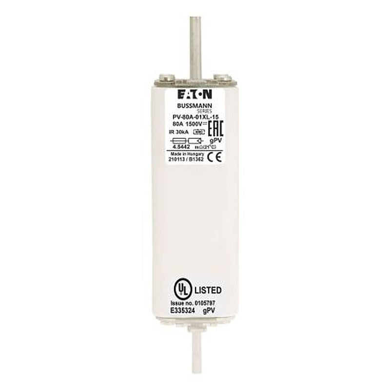 Eaton 80A Tag Fuse 53 x 23 x 39 mm 1500V, 189 mm