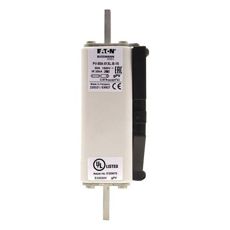 Eaton 80A Tag Fuse L 1.5kV, 163 mm